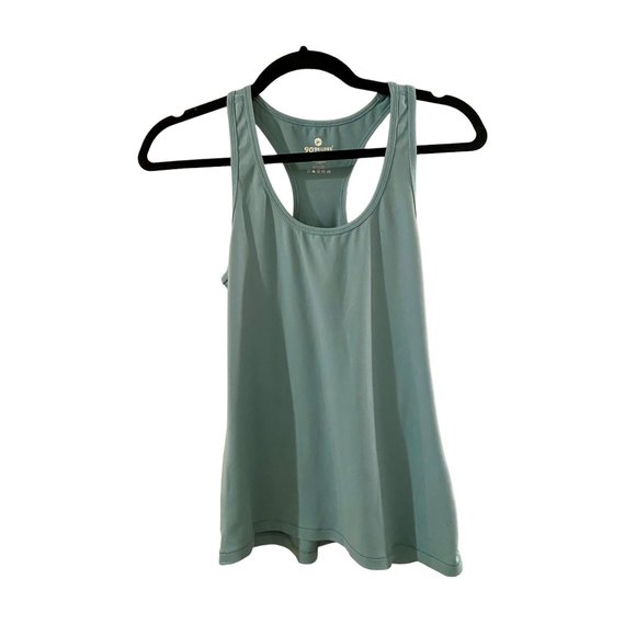 90 Degree By Reflex Tops - 90 DEGREE REFLEX Blue/Green Workout Tank | Medium